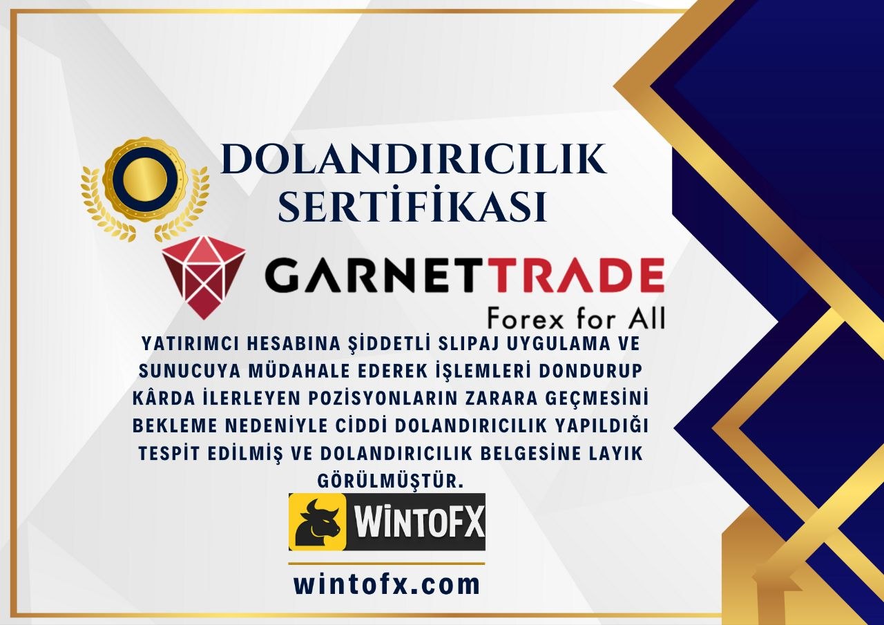 GARNET DOLANDIRICILIK SERTİFİKASI