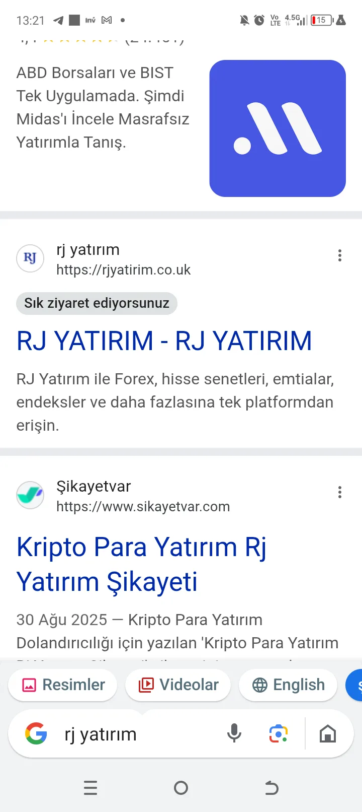 RJ yatırım dolandirici mi?